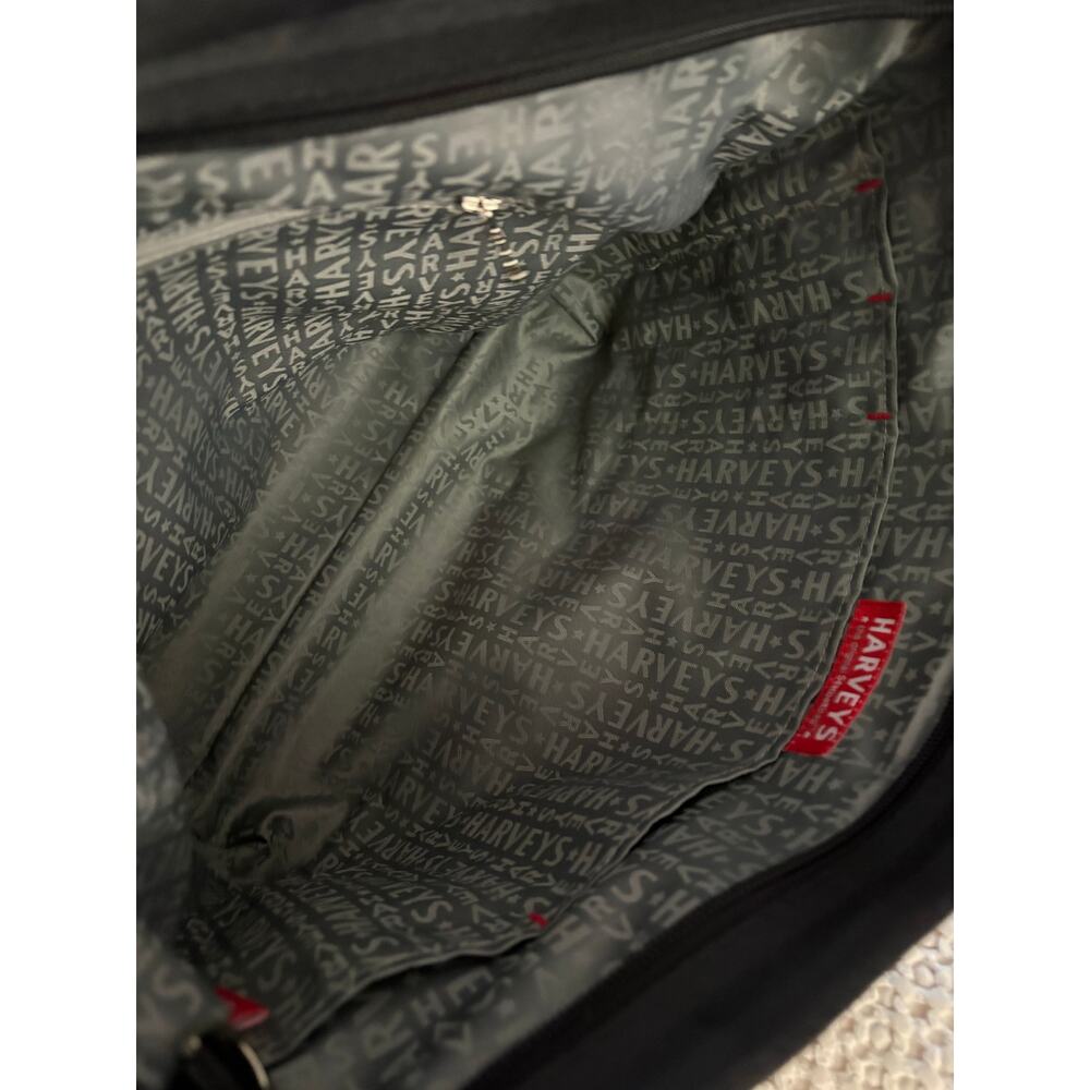 Harveys Seatbelt Bag Large Messenger Crossbody Black Woven USA Made large - Picture 10 of 14